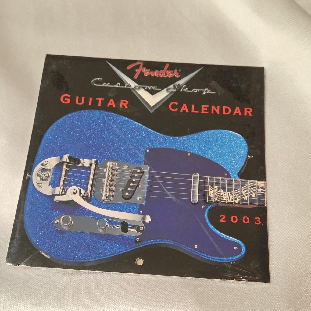 Fender Guitar Calendar 2003 Vintage Y2K Music